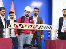 Students of Duhok Polytechnic University Achieve First Place in the Popsicle Stick Bridge Competition
